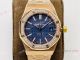 JF Factory Copy Audemars Piguet Women Royal Oak Watch Rose Gold Blue Dial Diamomd set (3)_th.jpg